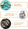 18pcs Stainless Steel Grooved Finger Ring for Jewelry Making,7/8/9/10/11/12 Ring Core Blanks 8mm Wide Round Grooved Inlay Ring for Men Women DIY Crafts(Silver)